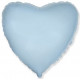 Balón foliový 45 cm  Srdce světle modré