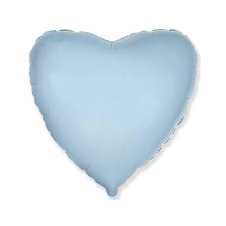 Balón foliový 45 cm  Srdce světle modré