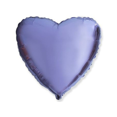 Balón foliový 45 cm  Srdce LILA