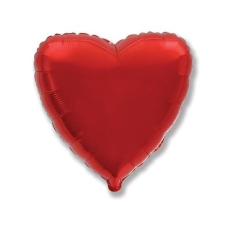 Balón foliový 45 cm  Srdce červené