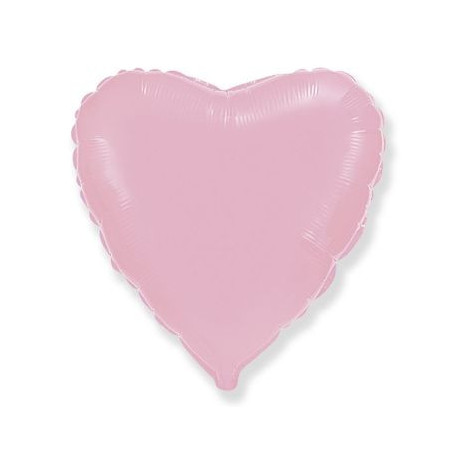 Balón foliový 45 cm  Srdce světle růžové
