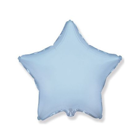 Balón foliový 45 cm  Hvězda světle modrá