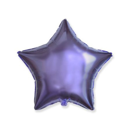 Balón foliový 45 cm  Hvězda LILA