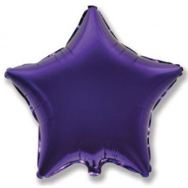 Balón foliový 45 cm  Hvězda fialová