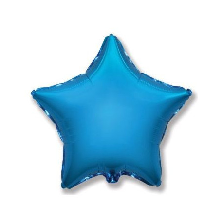 Balón foliový 45 cm  Hvězda modrá
