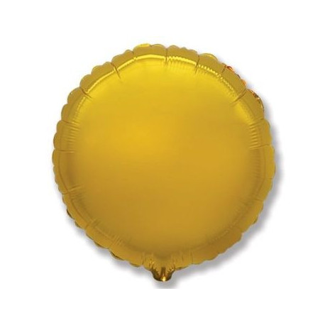 Balón foliový 45 cm Kulatý zlatý