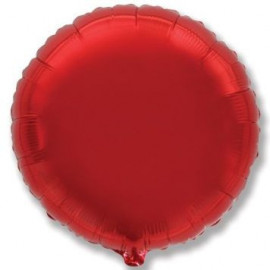 Balón foliový 45 cm Kulatý  červený