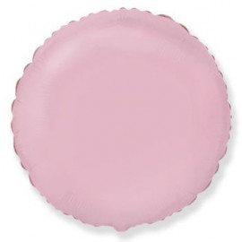 Balón foliový 45 cm Kulatý  pastelově růžový