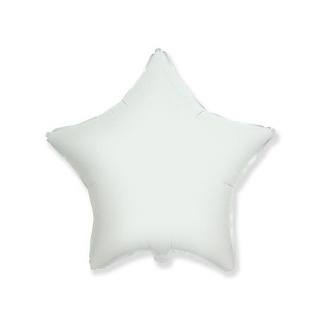 Balón foliový 45 cm  Hvězda bílá
