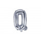 Balón foliový pismeno "Q", 35cm, STŘÍBRNÝ (NELZE PLNIT HELIEM)