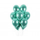 Balónek chromovaný 1 KS lesklý zelený - průměr 33 cm