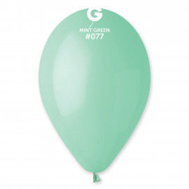 Balonky 1ks zelené mátové 26cm pastelové
