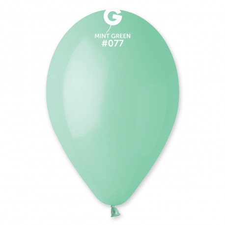 Balonky 100ks zelené mátové 26cm pastelové