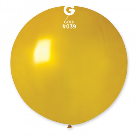 Balon latex 80cm - metal zlatá 1ks