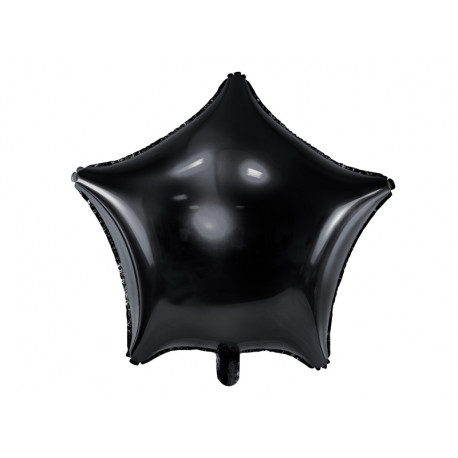 Balon foliový hvězda černá 48cm