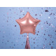 Balón foliový 48 cm  Hvězda růžovo zlatá metal