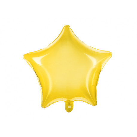 Balon foliový Hvězda neonově žlutá 48cm