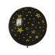 Balon latex 80cm - černý potisk hvězdy