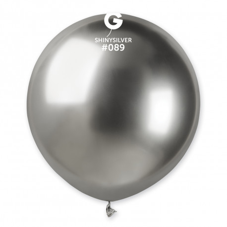 Balonek chromovaný 1ks Stříbrný lesklý 48cm