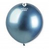 Balonek chromovaný 1ks Modrý lesklý 48cm