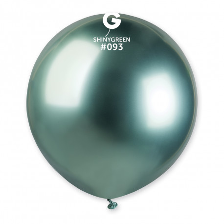 Balonek chromovaný 1ks Zelený lesklý 48cm