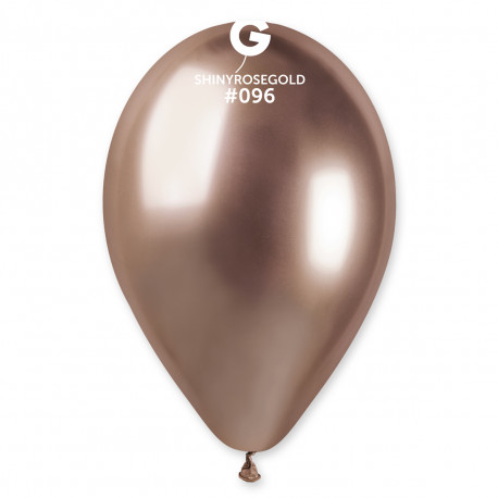 Balónky chromované 1 ks Rose gold - průměr 33 cm
