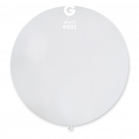 Balon latex 80 cm - bílý 1 ks