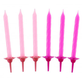 Narozeninové svíčky pink collection,24ks