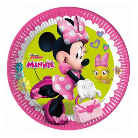 Papírové talíře myška Minnie "Minnie Happy Helpers" , 23 cm, 8 ks