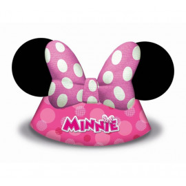 Papírové kloboučky myška Minnie "Minnie Happy Helpers" , 6 ks