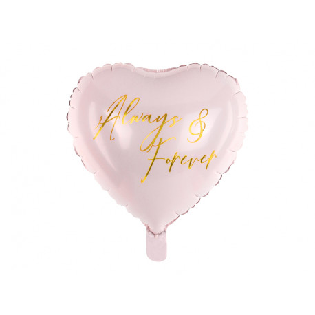 Balon foliový Srdce Always 45cm pink