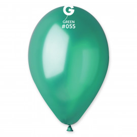 Balonky 1ks zelený 26cm metalický
