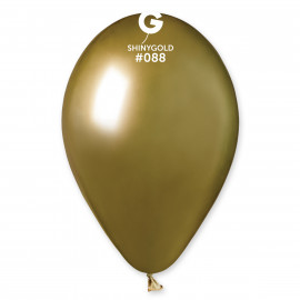 Balónky chromované 1 ks zlaté lesklé - průměr 33 cm