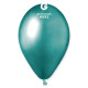 Balónek chromovaný 1 KS lesklý zelený - průměr 33 cm