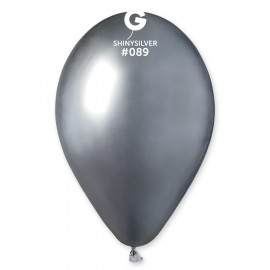 Balónky chromované 1 ks stříbrné lesklé - průměr 33 cm