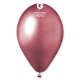 Balónek chromovaný 1 KS lesklý růžový - průměr 33 cm