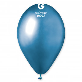 Balónky chromované 1 ks modré lesklé - průměr 33 cm