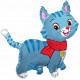 Balon foliový Lovely blue kitty, 62cm