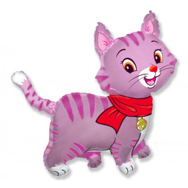Balon foliový Lovely pink kitty, 62cm