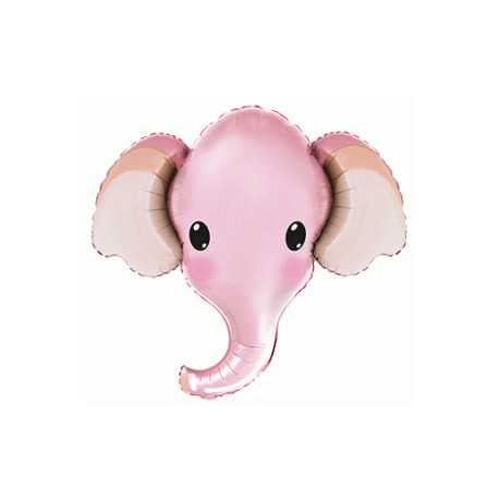 Balon foliový Slon Pink, 63cm