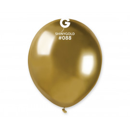 Balonek chromovaný Zlatý,13cm,1ks