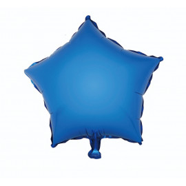 Balon foliový Hvězda Modrá,46cm