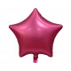Balon foliový Hvězda Temně růžová matná,45cm