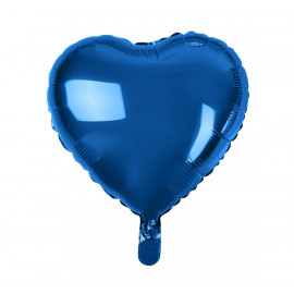 Balon foliový Srdce Temně modré,45cm