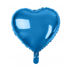 Balon foliový Srdce Modré,45cm
