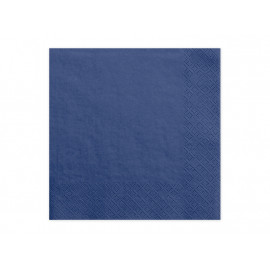 Papírové ubrousky třívrstvé,33x33cm,20ks,námořní modrá