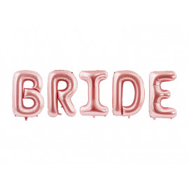 Foliový nápis BRIDE,280x86cm,rosegold