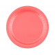 Papírové talíře,23cm,14ks, růžové