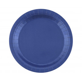 Papírové talíře,23cm,14ks, modré