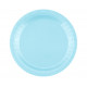 Papírové talíře,23cm,14ks, lehce modré